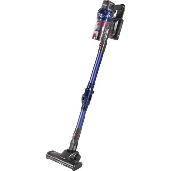 Aspirator vertical Zelmer ZSVC925F, putere 25.9 V, autonomie pana la 30 min, timp de incarcare 240 min, capacitate rezervor 0.8 l, 2 nivele de putere, tub aspirare pliabil, tehnologie FLEX4U, filtru HEPA, albastru/gri