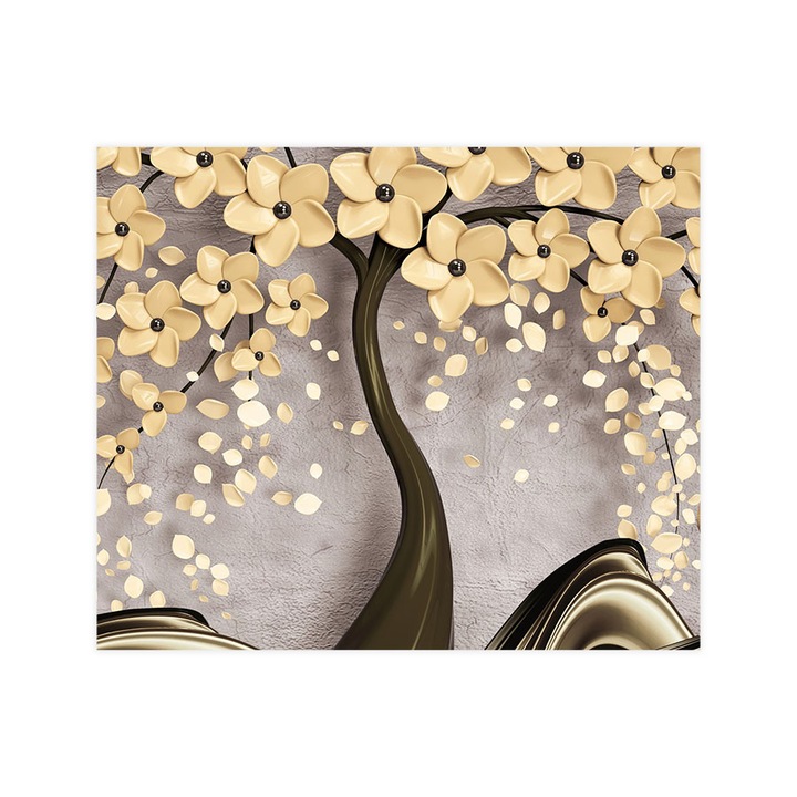 Öntapadó 3d tapéta, Mosható, Chocolate Flowers, 200x240