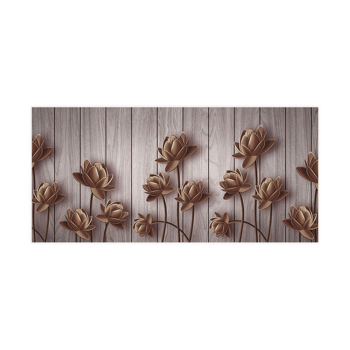 Öntapadó 3d tapéta, Mosható, Coffee Flowers, 255x540