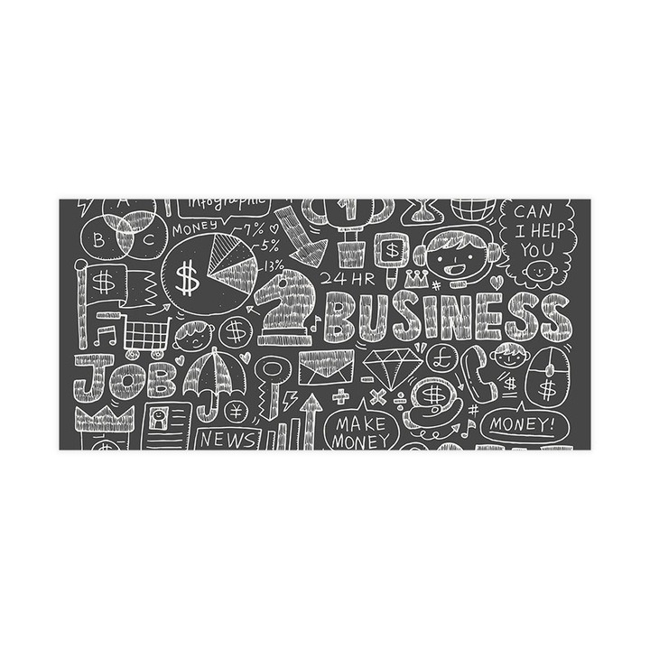 Öntapadó 3d tapéta, Mosható, Business Chalk Board, 255x540