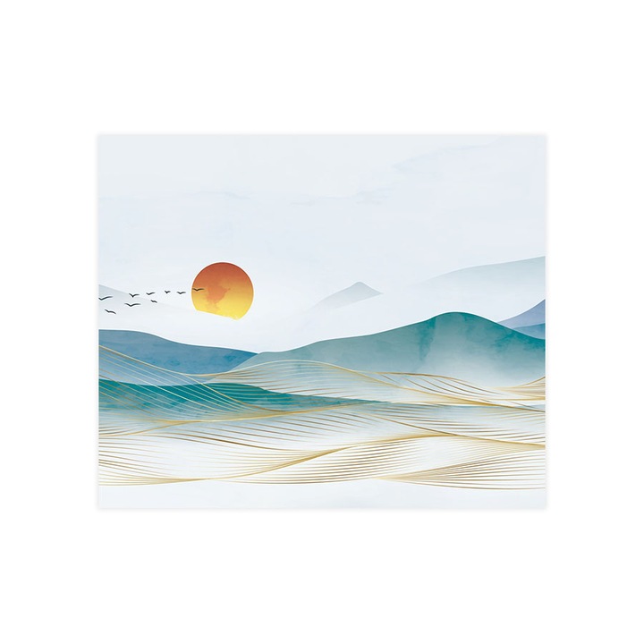 Öntapadó 3d tapéta, Mosható, Oriental Watercolor, 150x180