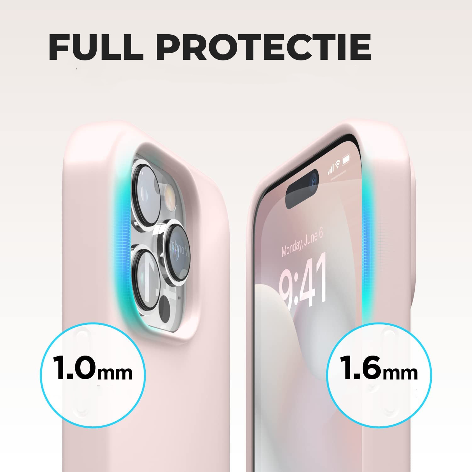 Husa Daden® Soft Silicone compatibila cu iPhone 14 Pro, Interior din Microfibra, Protectie sporita, Roz