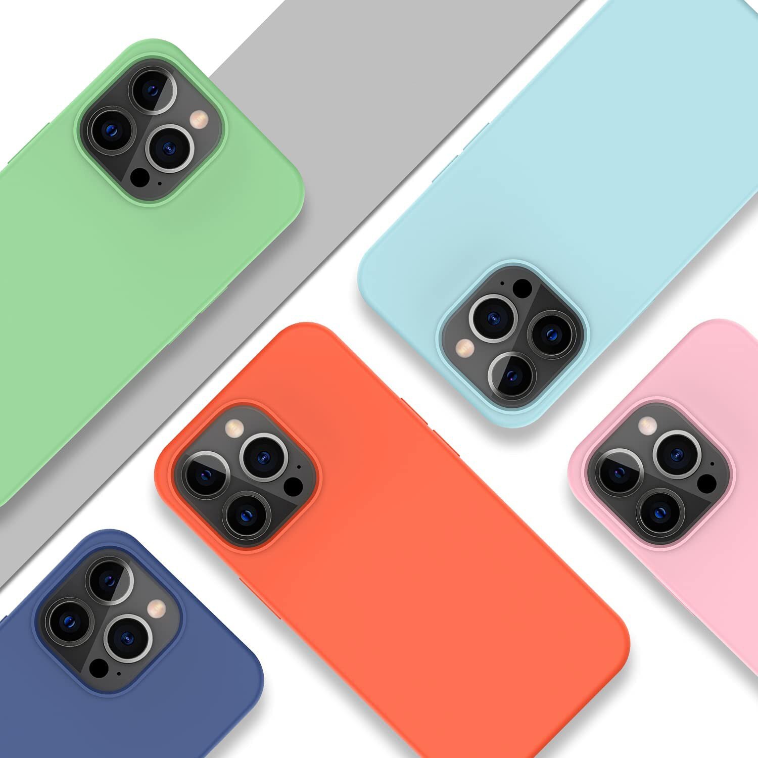 Husa Silicon pentru iPhone 15 Pro Max, Verde Inchis, Ultra Slim, Silicon, Calitate Premium, Interior din microfibra