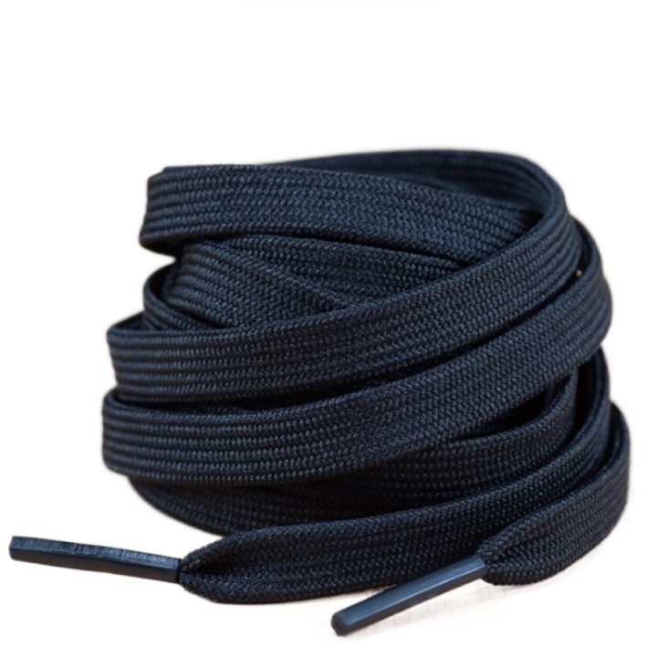 Classic Cipőfűző készlet, lapos, textil, 90 cm, 2 db, fekete