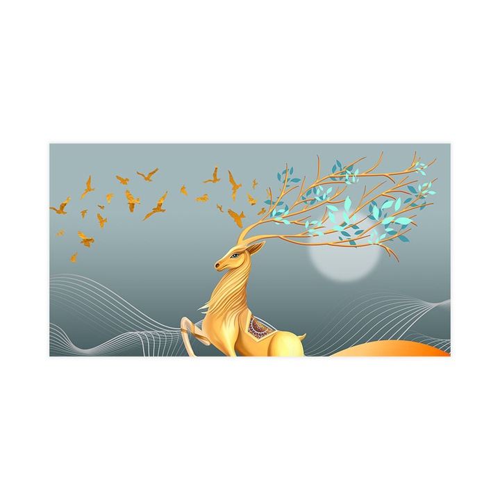 Öntapadó 3d tapéta, Mosható, The Alpha Deer, 255x480