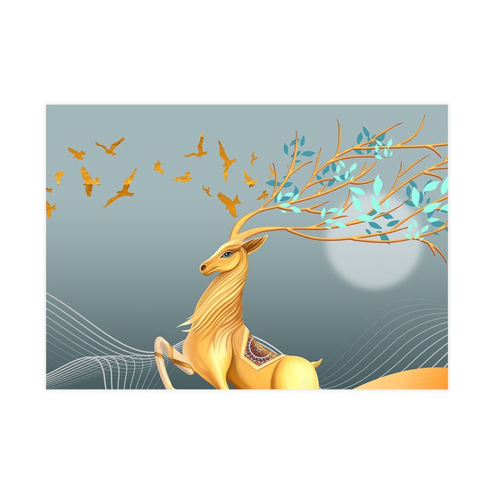 Öntapadó 3d tapéta, Mosható, The Alpha Deer, 255x360