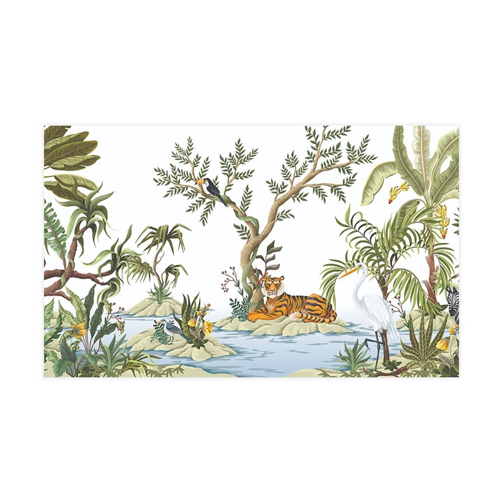 Fototapet autoadeziv, Lavabil, Trendy Tropical, 255x420 cm