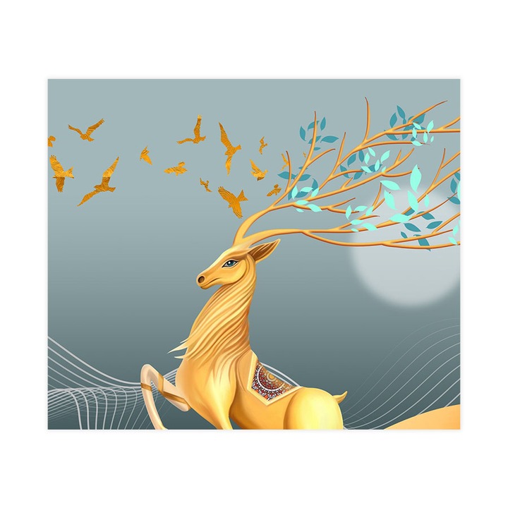 Öntapadó 3d tapéta, Mosható, The Alpha Deer, 255x300