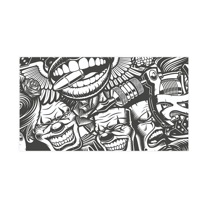 Fototapet autoadeziv, Lavabil, Tattoo Styles, 200x360 cm