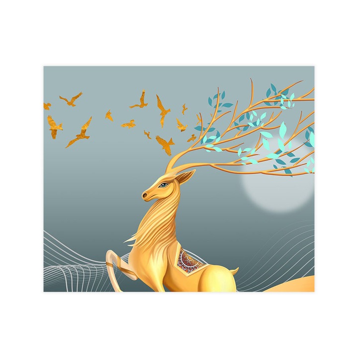 Öntapadó 3d tapéta, Mosható, The Alpha Deer, 200x240