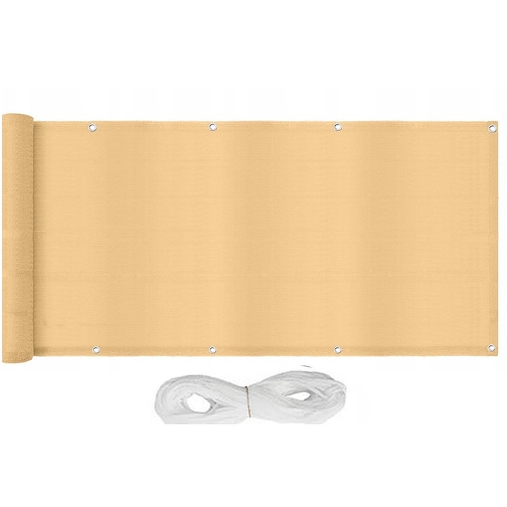 Copertina balcon, 6x0.9m, polietilena, Bej
