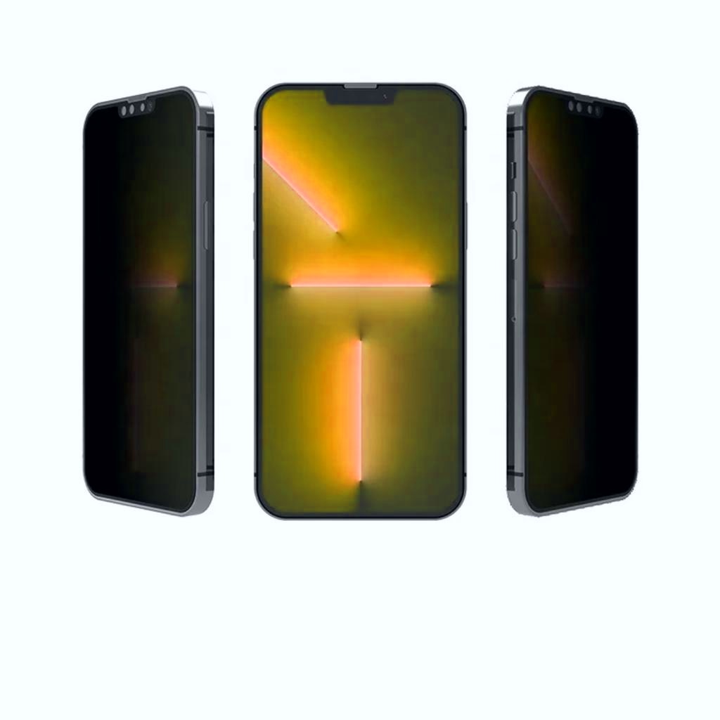 Folie protectie Privacy, compatibila IPhone 14, Calitate profesionala ROHS, Full Cover Black