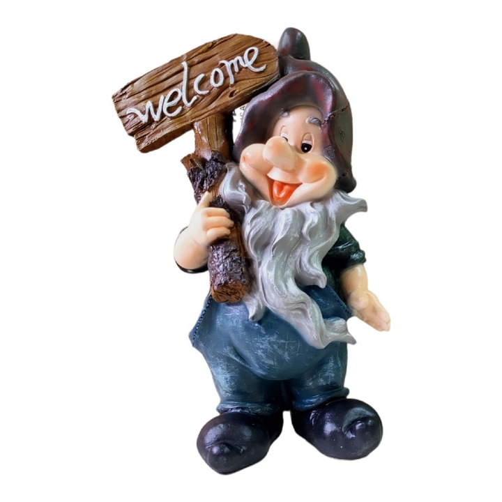 Декоративна фигурка, Джудже Добре дошло, многоцветна, 51 см, DVF4022P