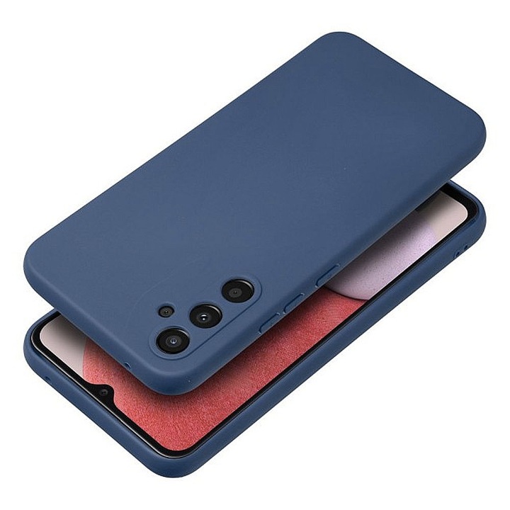 Optim Solution Extra Protection Technology Hátlap tok, Samsung Galaxy A54 5g telefonhoz, kameravédő, mikroszálas bélés, selymes tapintású, rugalmas Szilikon TPU, kék