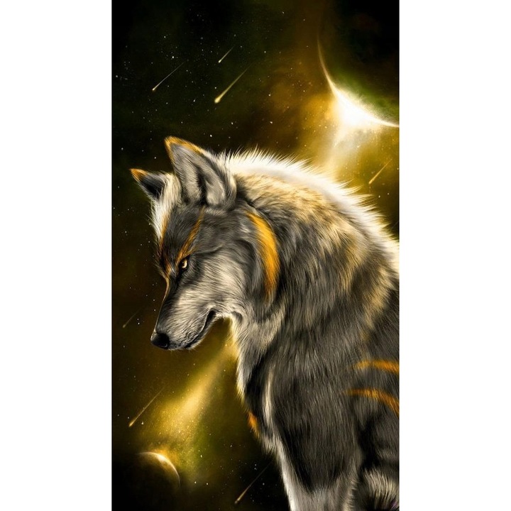 Set mozaic de broderie cu diamante, model DP202, 60x40cm, Multicolor