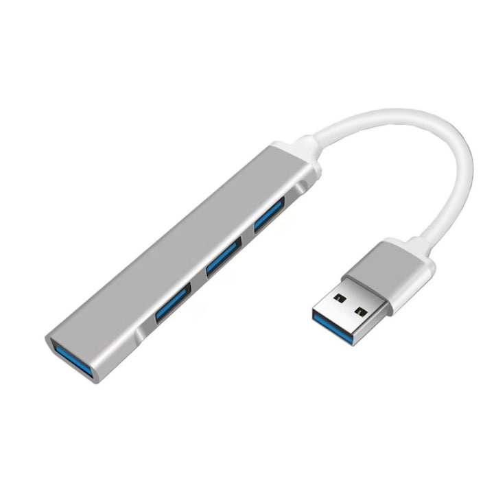 ZYuuan Hub, USB 3.0, ezüst