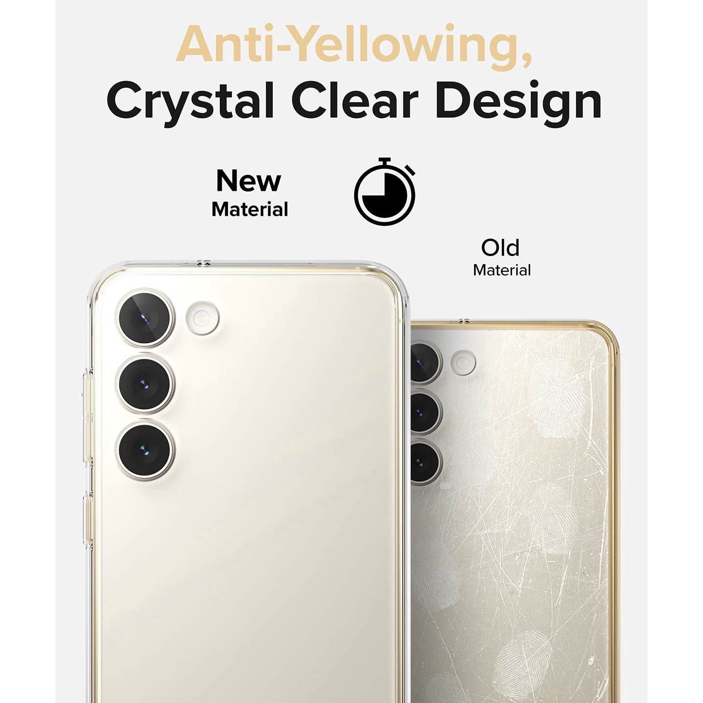 Husa Daden® Transparent Clear pentru Samsung S23 Plus, Protectie Camera, Antisoc, Transparenta