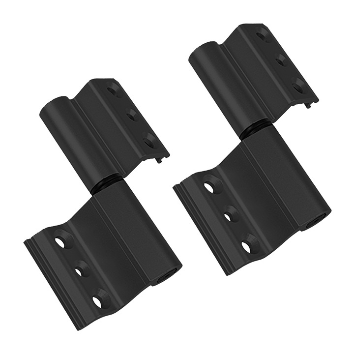 Balama fereastra aluminiu SmartPVC®, batanta, set doua perechi, negru