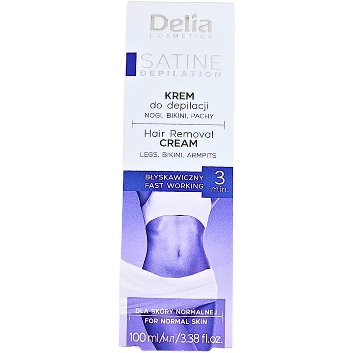 Crema Depilatoare Satine 3 Min Fast Working, 100 ml