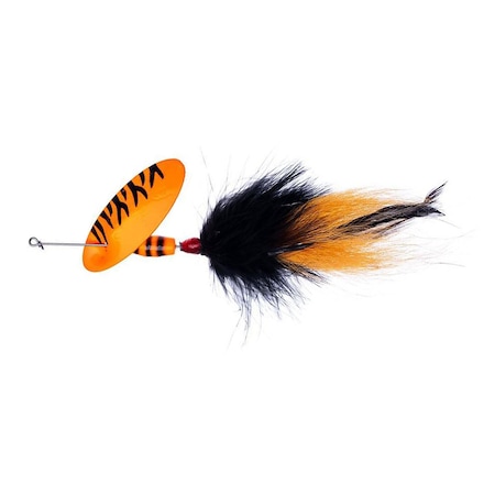 Lingurita rotativa Panther Martin Muskie MaraBuck 28g Fluorescent Tiger, pentru pescuit la stiuca