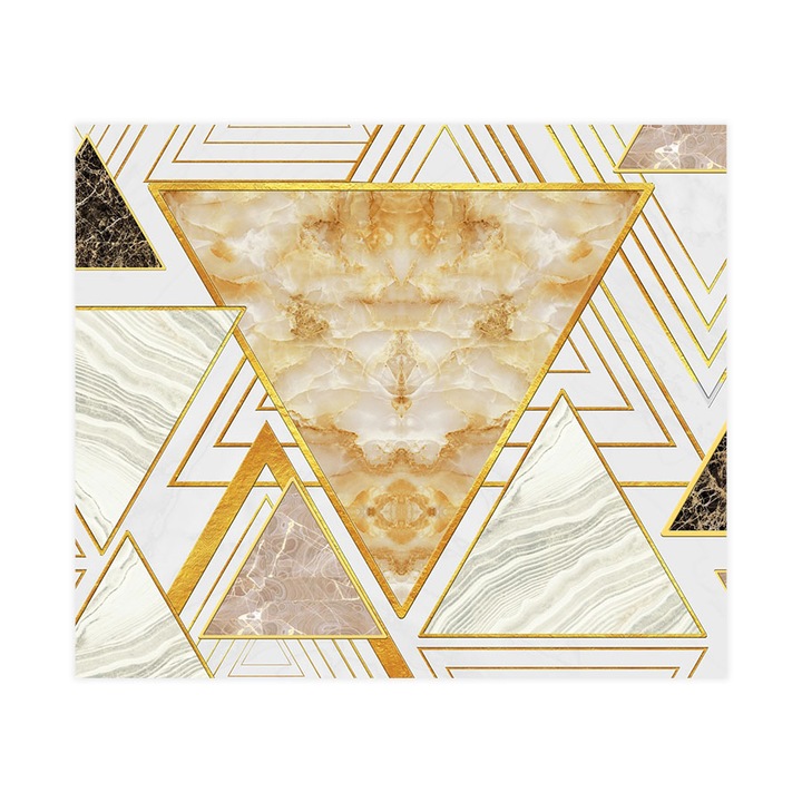 Öntapadó 3d tapéta, Mosható, Triangle Marble, 255x300