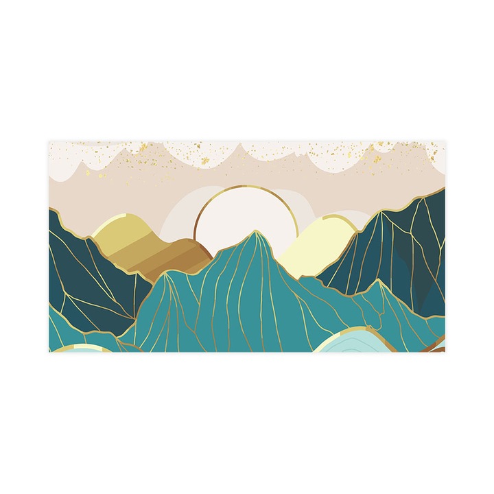 Fototapet autoadeziv, Lavabil, Turquoise Landscape, 255x480 cm