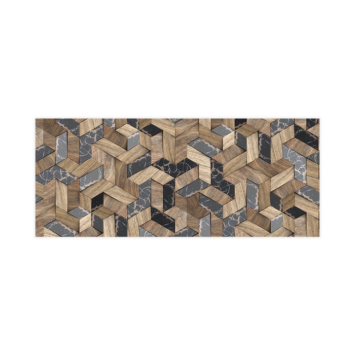 Öntapadó 3d tapéta, Mosható, Wood Stone, 200x480