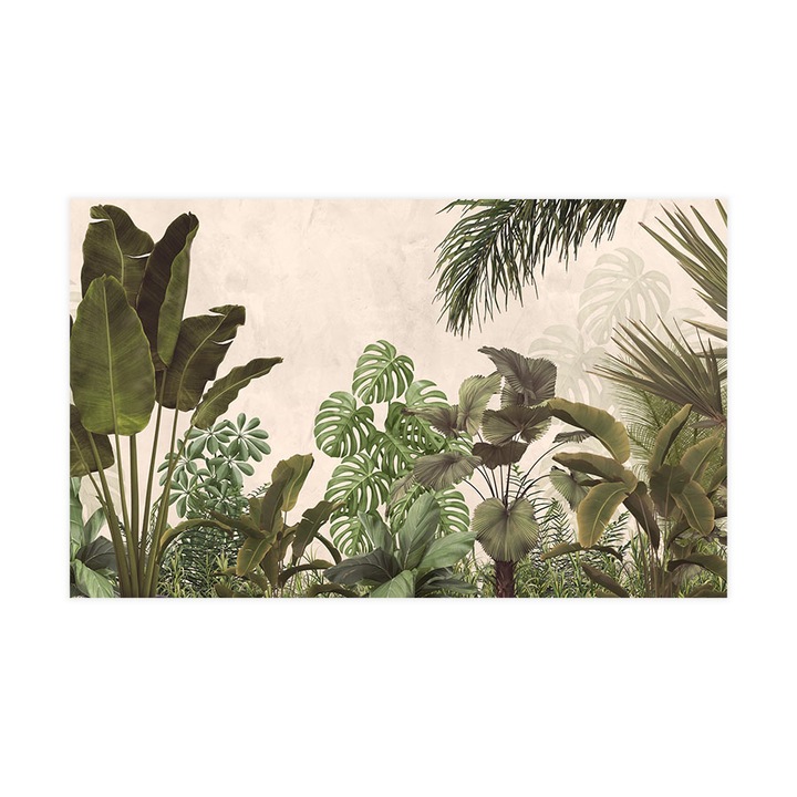 Fototapet autoadeziv, Lavabil, Yellow Jungle, 255x420 cm