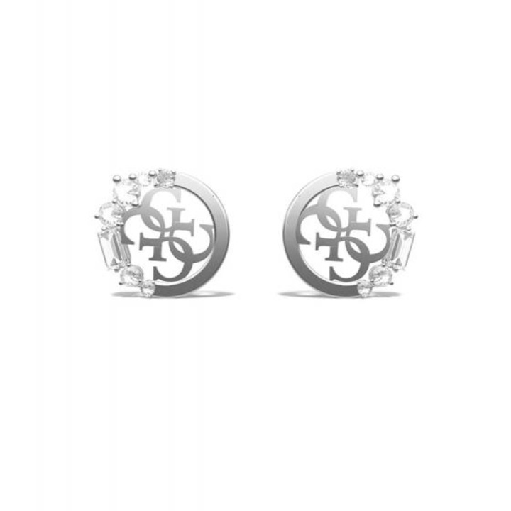 Cercei Guess Pure Light stud JUBE01109JWRHT-U, Argintiu