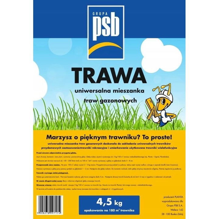 Seminte de gazon PSB, Universal, 4.5kg