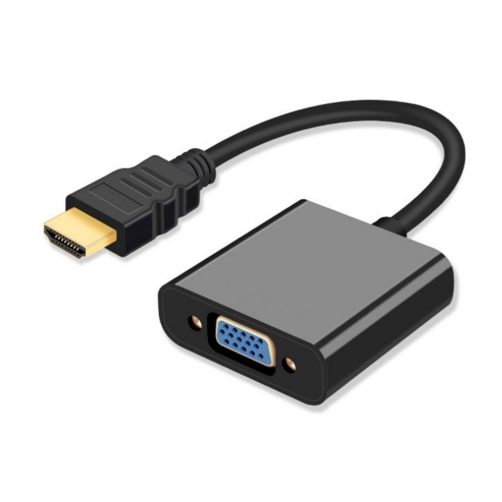 Átalakító - adapter Hdmi - Vga m/fm - fekete