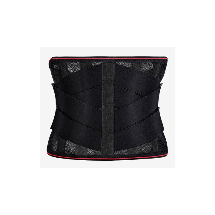 Centura cu sustinere lombara Spowerts, pentru postura corecta si dureri de spate, unisex, marimea XL