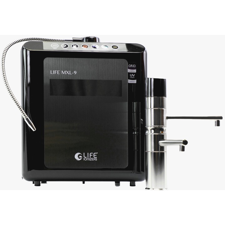 Йонизатор за вода LifeIonizers, Mxl-9-sb, 9 плочи xl Matrix Grid™ Titanium/Platinum, система за стерилизация Ultaviolet x™, филтрация Life Clean Tech, Life Molecular Hydrogen Generator xl™, pH 2,5 - 11,5