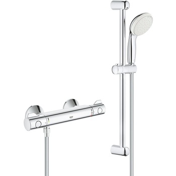 Baterie dus termostatata si set de dus cu bara 60 cm Grohe Grohtherm 800 Baterie dus termostatata si set de dus cu bara 60 cm Grohe Grohtherm 800