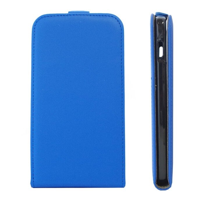 Husa Iphone 7 Plus, piele eco, flexi, albastru