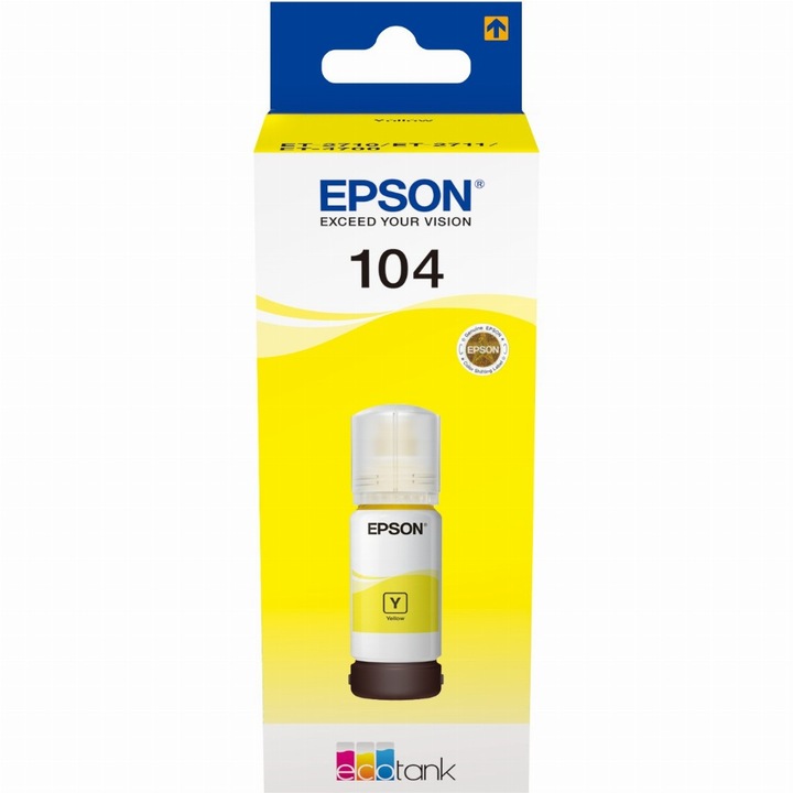 Epson EcoTank 104 Yellow tintapatron, 207759, Patron