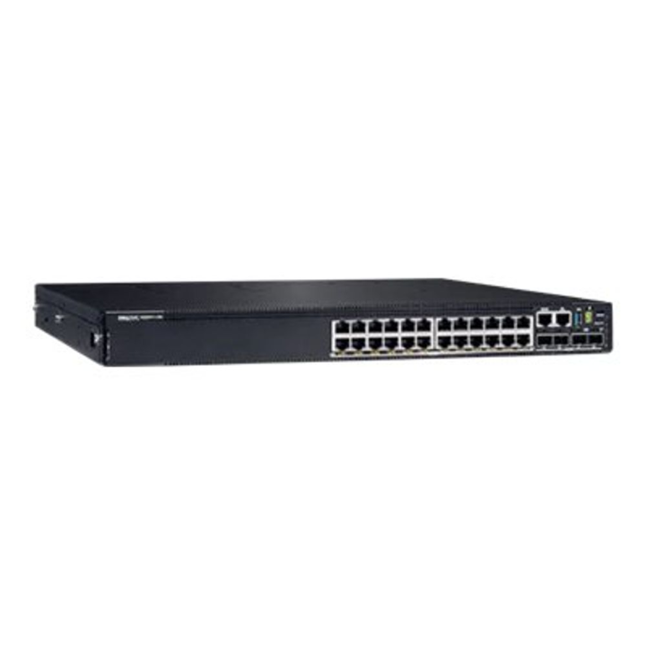 DELL N2224PX-ON Vezérelt L3 Gigabit Ethernet (10/100/1000) Ethernet-áramellátás (PoE) támogatása 1U Fekete (210-ASPC)