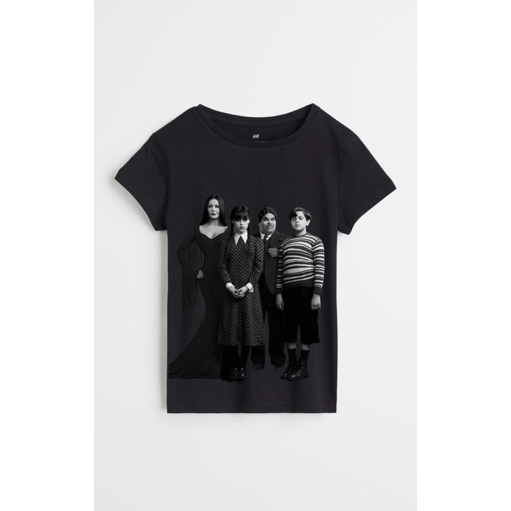 Szerda M1 pamut póló, fekete színű, 158-164 CM méretben