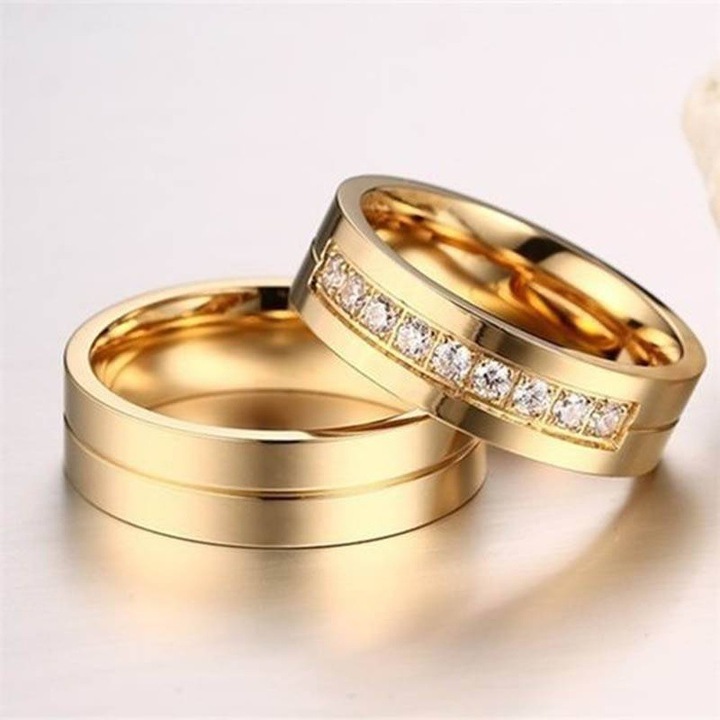 Inel dama, Izmael, Inox, 65mm, Auriu