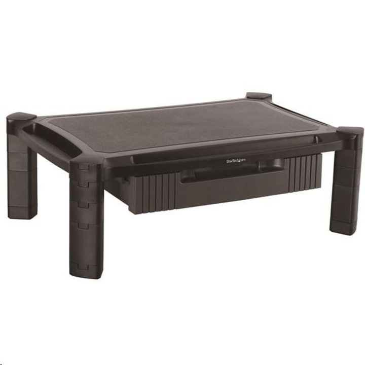 Startech.com Riser monitor tartó fiókkal, állítható magasság, nagy méret (MONSTADJDL) (MONSTADJDL)