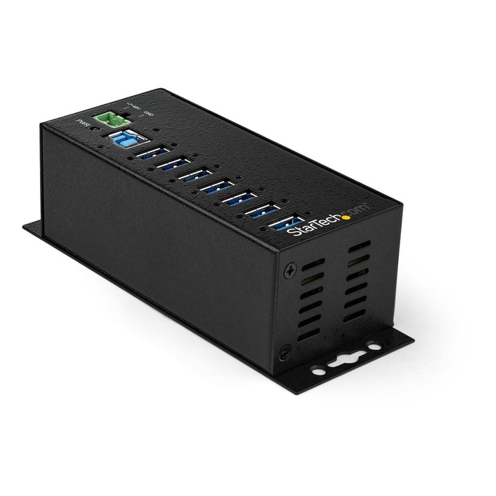 Хъб, Startech, USB 3.2 Gen 1, тип B 5000 Mbit/s, черен