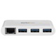 StarTech.com USB/Ethernet Combo Hub (HB30C3A1GEA) (HB30C3A1GEA) - USB Elosztó