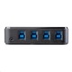 StarTech.com 4X4 USB 3.0 HUB/Switch fekete (HBS304A24A) (HBS304A24A)