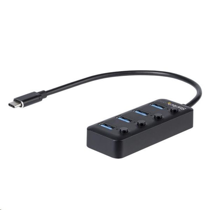StarTech-com 4 portos USB-C HUB fekete (HB30C4AIB) (HB30C4AIB)