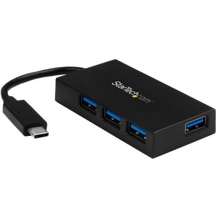Hub, Startech, USB 3.0, 4 porturi, Negru
