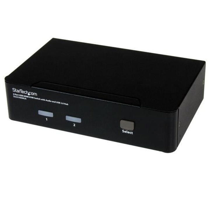 Switch, Startech, KVM 2 PC USB HDMI (SV231HDMIUA), Negru
