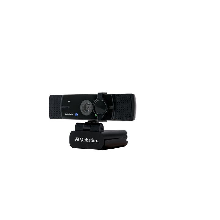 Verbatim Webcam AWC-03 with Dual Microphone, Autofocus, Ultra HD, 4K, Black