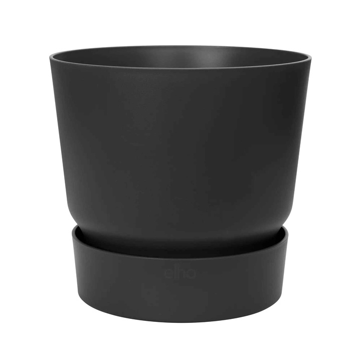 Ghiveci Greenville 30 cm rotund, culoare negru