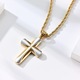 Colier cruce, Izmael, Metal/Aliaj, Auriu