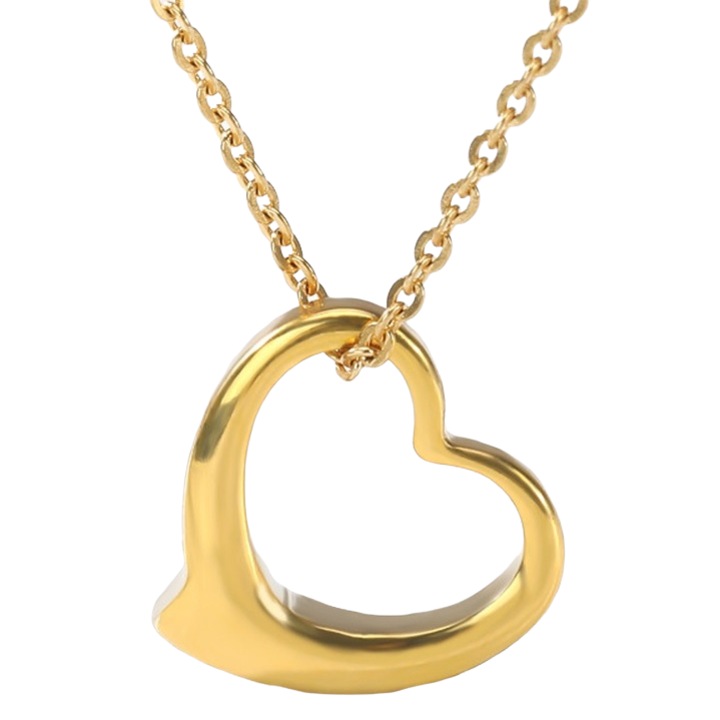 Női nyaklánc, Izmael, rozsdamentes acél, arany